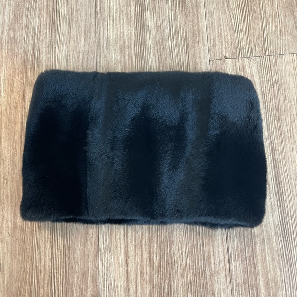 Michael Kors Black Fur Infinity Scarf | Authentic Real Fur Scarf - Picture 1 of 5